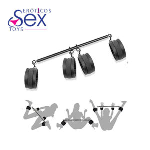 Kit Fetichismo BarraVara  Separadora Esposas Bondage Bdsm