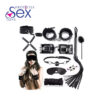 Kit Adulto Juego Sexual Bondage Látigo Esposa Mordaza Mascar